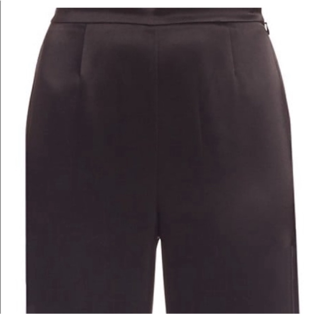 St. John Cavier Kate Black Satin Trouser Pants - Picture 7 of 16